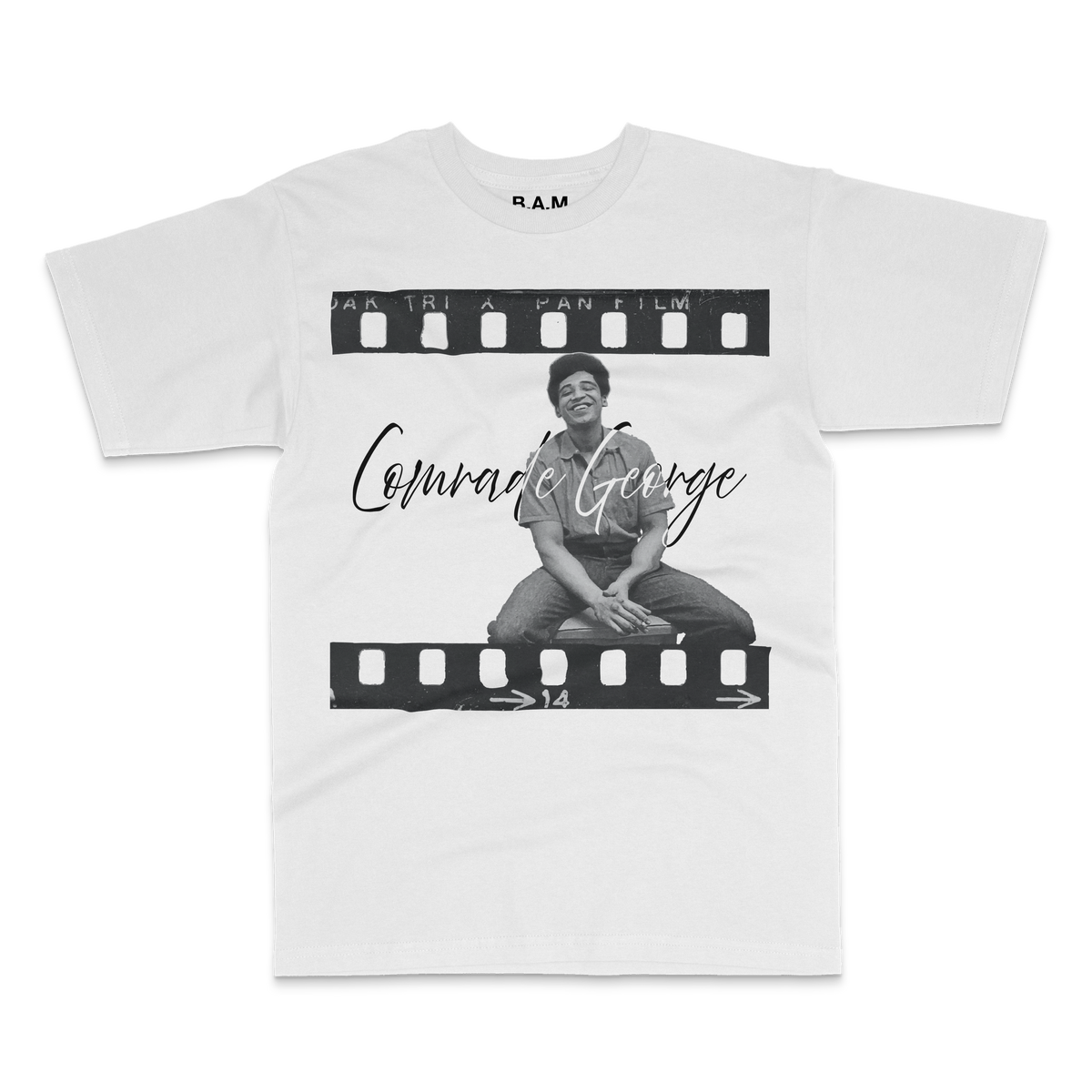 Comrade George tee, white, front