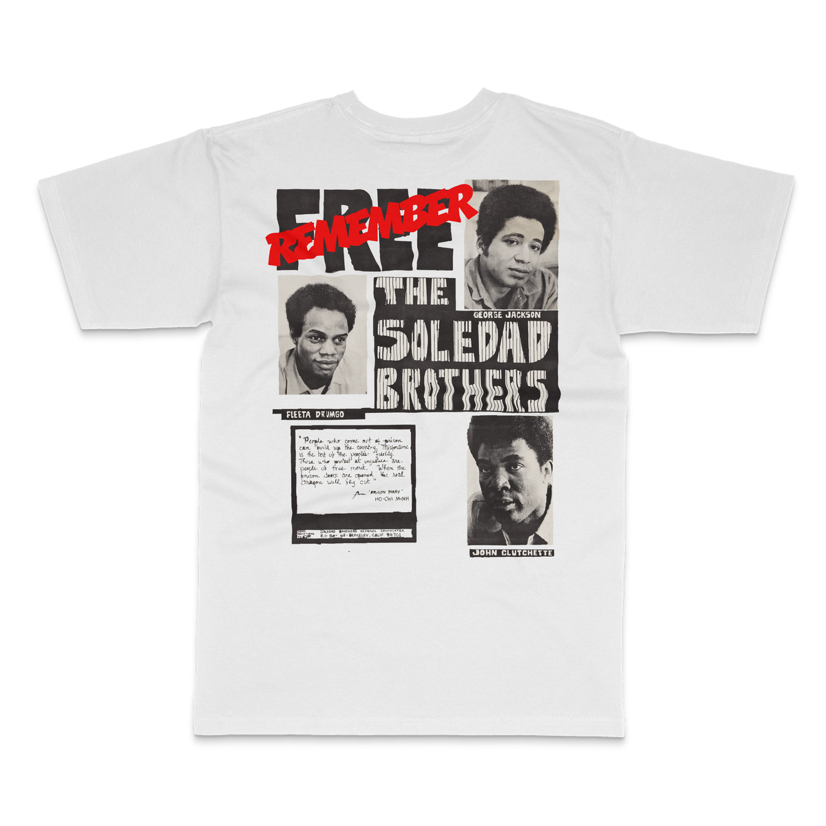 Remember The Soledad Brothers tee, white, back