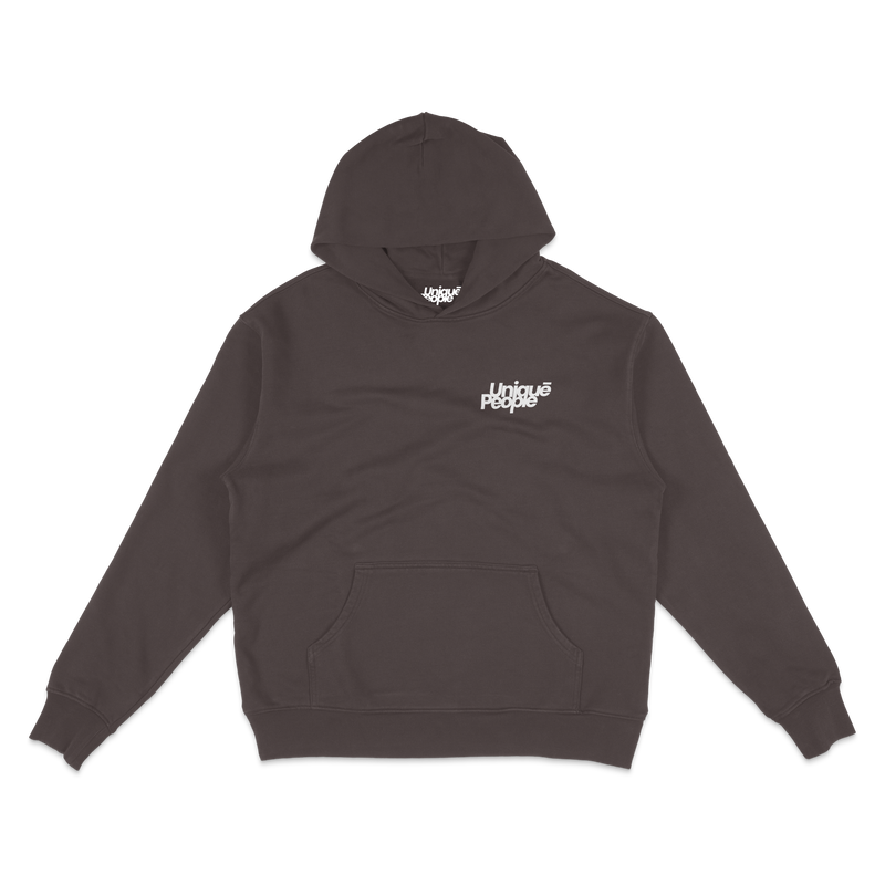 UNIQUE PEOPLE CHEST LOGO HOODIE