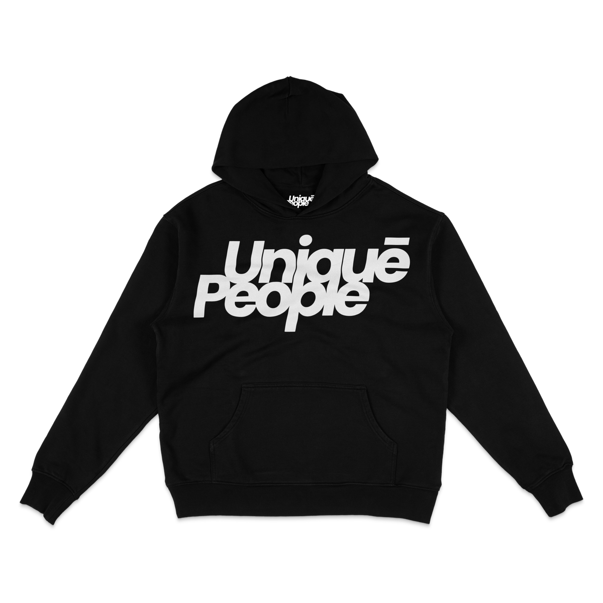 Unique People logo hoodie, black