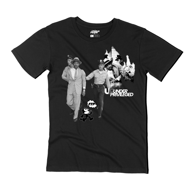 UNDER PRIVILEGED MLK ARREST T-SHIRT