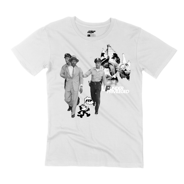 UNDER PRIVILEGED MLK ARREST T-SHIRT