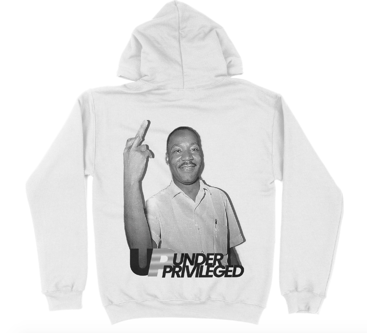 UNDER PRIVILEGED MLK F CROOKED COPS HOODIE