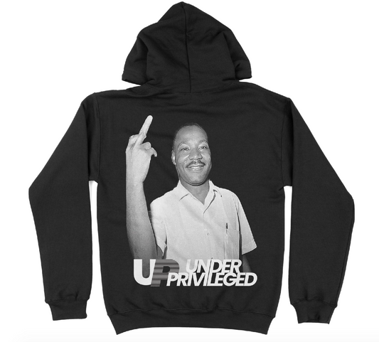UNDER PRIVILEGED MLK F CROOKED COPS HOODIE