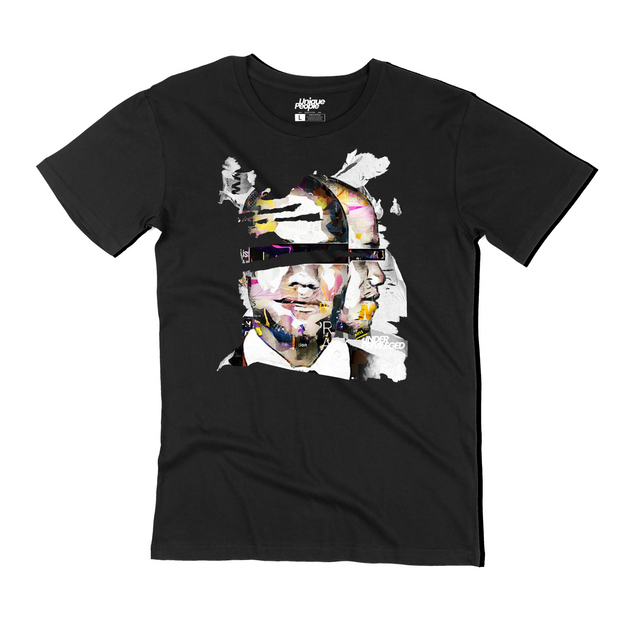 UNDER PRIVILEGED MALCOLM X MUGSHOT T-SHIRT