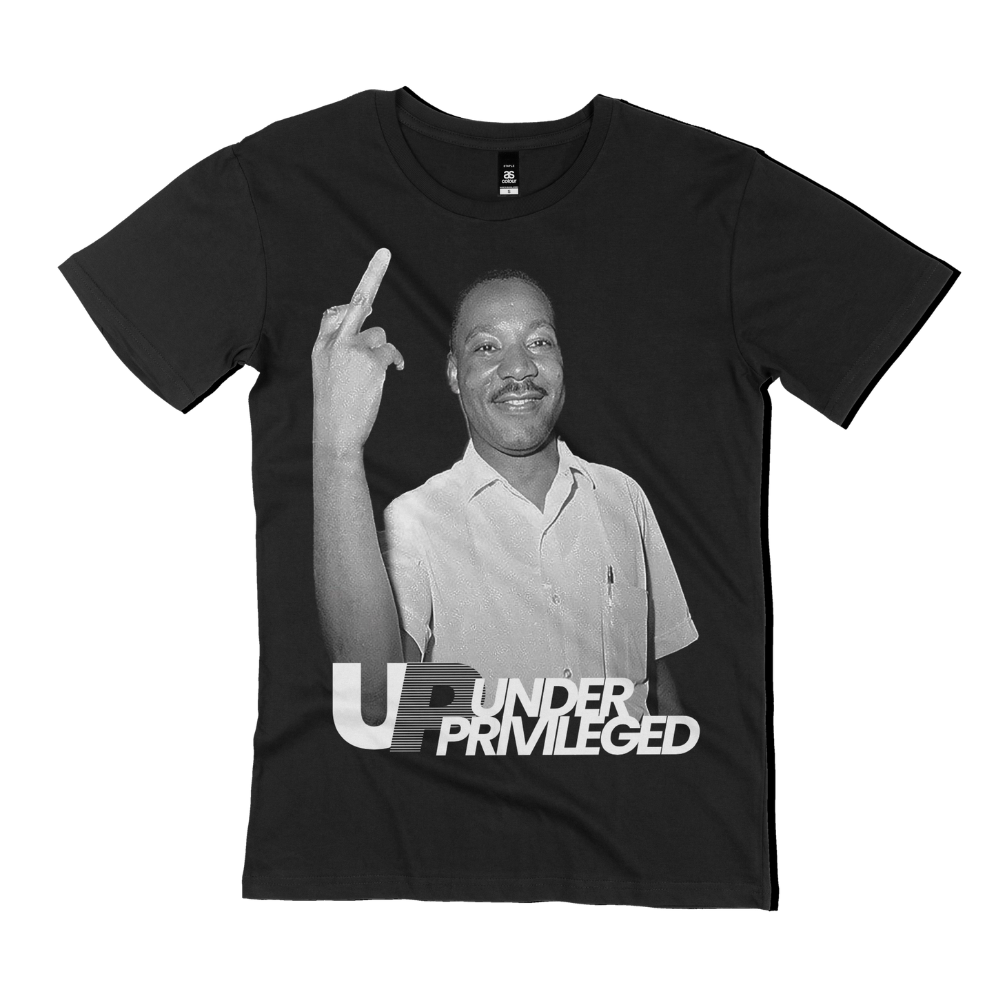 UNDER PRIVILEGED MLK F CROOKED COPS T-SHIRT