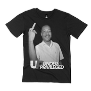 UNDER PRIVILEGED MLK F CROOKED COPS T-SHIRT