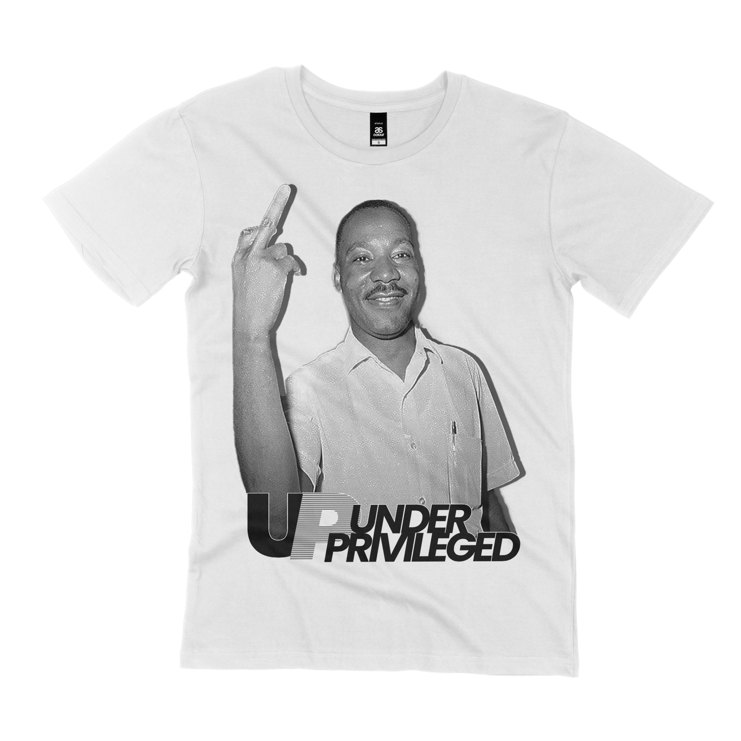 UNDER PRIVILEGED MLK F CROOKED COPS T-SHIRT