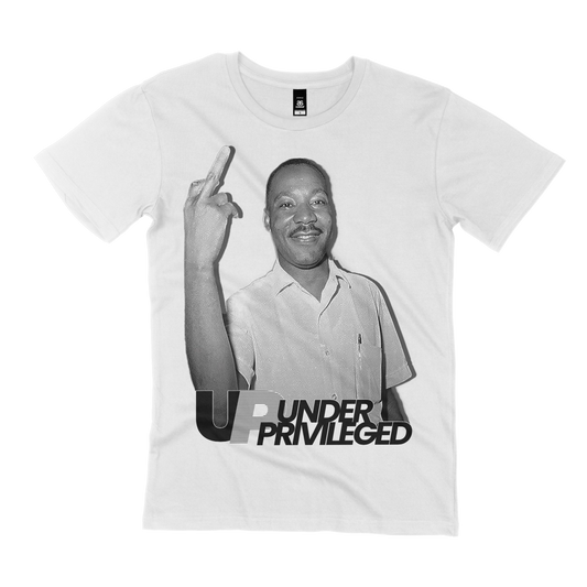 UNDER PRIVILEGED MLK F CROOKED COPS T-SHIRT